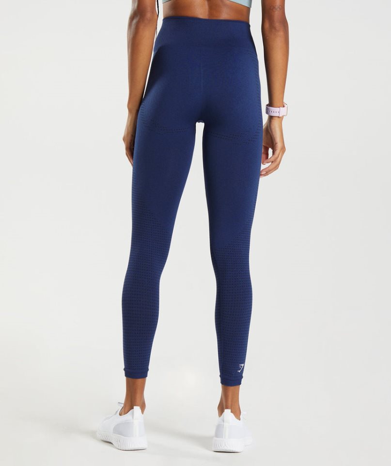 Women's Gymshark Vital Seamless 2.0 Leggings Blue | CA 560A87